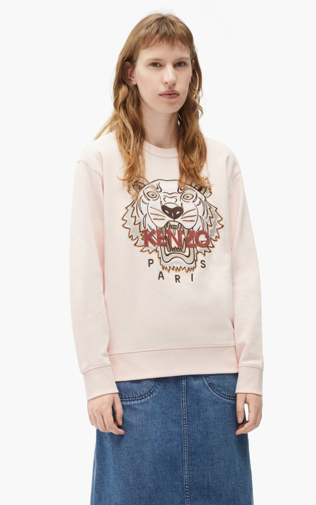 Sweatshirt Kenzo Tiger Feminino - Rosa | 460IUHAEB